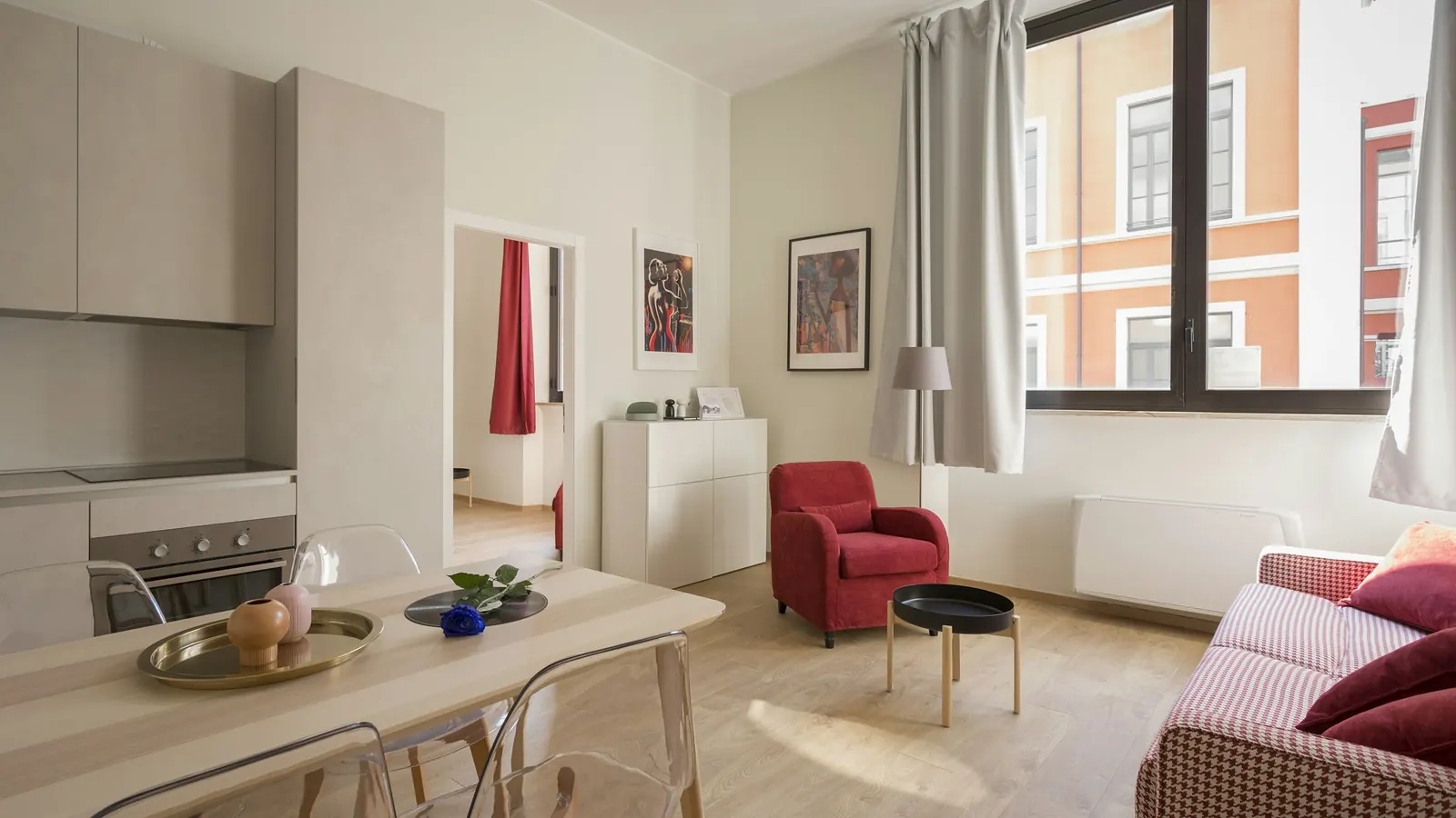 Move-in-ready furnished apartment suitable for listing as a corporate housing rental